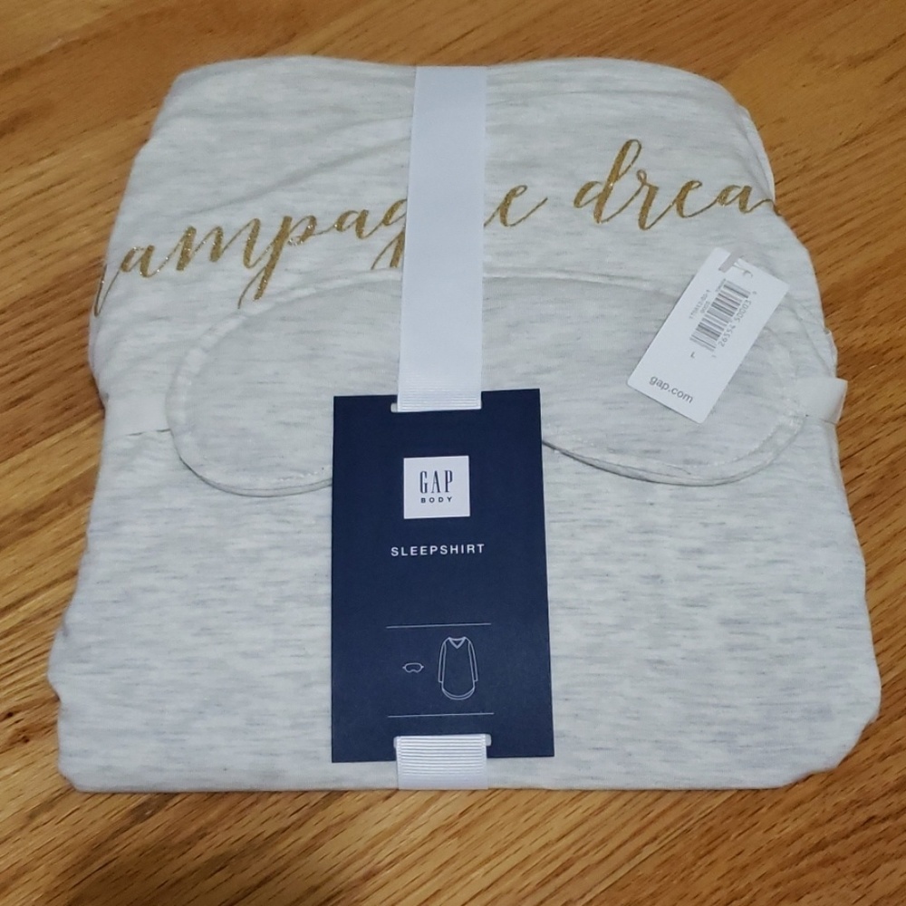 GAP Sleepshirt with Eye Mask Champagne Dreams